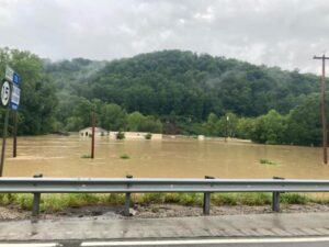 PHOTO Every House Off Highway 15 South In Lost Creek Kentucky Is Severely Damaged By Floodwaters