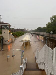 PHOTO Forest Park DeBaliviere Metrolink Station Flooded Beyond Ability To Be Used In St Louis
