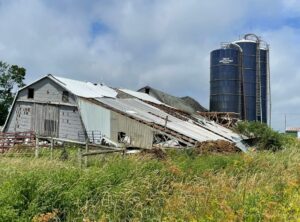 PHOTO Giant Barn In Java New York Completely Collapsed After It Was Hit By Tornado