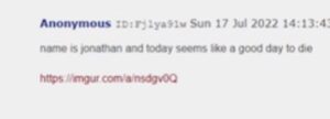 PHOTO Greenwood Park Mall Shooter Made 4Chan Post Before He Failed To Shoot Up Mall Talking About Why Today Was A Good Day To Die
