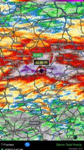 PHOTO Hazard Kentucky Was Showing 12.90 Inches Of Rain On The Ground Thursday Morning With 911 Emergency Line Down In The Area