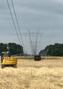 PHOTO Huge Transmission Towers Downed In Shreve Ohio From Storm