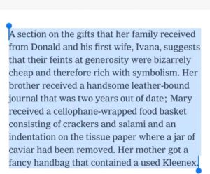 PHOTO Ivana Trump Gave Her Family Members Fancy Hangbags With Used Keleenex's In Them As Gifts