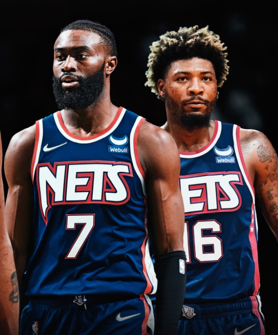 PHOTO Jaylen Brown And Marcus Smart In Brooklyn Nets Uniforms