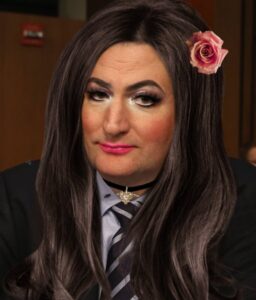 PHOTO Josh Hawley Dressed Up Like A Female Ted Cruz With A Flower In Her Hair Meme