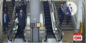 PHOTO Josh Hawley Was High Stepping Down The Elevator To Get Out Of The Capitol As Soon As Possible