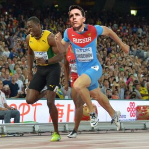 PHOTO Josh Hawley Wearing A Team Russia Uniform In The 100M Dash Meme