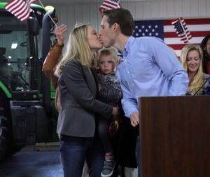 PHOTO Josh Hawley's Son Looks Unhappy Being Held By His Parents And Concerned For The Future