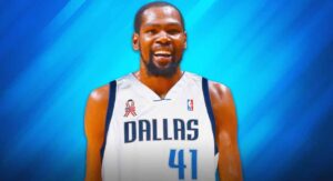 PHOTO Kevin Durant Wearing Dirk Nowitzki #41 With The Dallas Mavericks