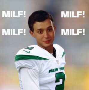 PHOTO MILF MILF MILF MILF Zach Wilson Meme