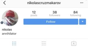 PHOTO Nikolas Cruz Had 38 Trump Supporting Friends On Instagram Before Mass Shooting