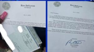 PHOTO Of $450 Checks Florida Families Have Received In The Mail