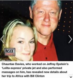 PHOTO Of Girl That Went To Africa With Bill Clinton Without Hillary's Permission