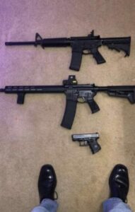 PHOTO Of Jonathan Sapirman's 3 Guns He Laid Out To Use In Greenwood Park Mall Attack