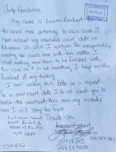 PHOTO Of Letter Lauren Boebert Wrote To Judge When She Was 28 Years Old