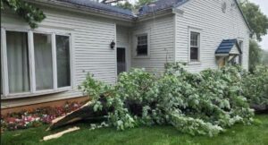 PHOTO Of Tornado Damage On Ridge Avenue and Drury Lane In Troy Ohio