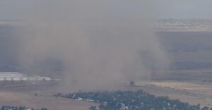 PHOTO Of Tornado Touching Down On Buckley Space Force Base In Aurora Colorado