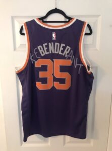 PHOTO Phoenix Suns Fan Turned Suns Dragan Bender Jersey Into Durant Jersey