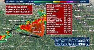 PHOTO Richland County Ohio Received Tornado Warning Because Tornado Radar Was Right On Top Of The Entire County Like A Blanket