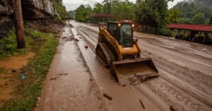 PHOTO Roads In Hazard Kentucky Just Turned To Mud After Flooding