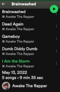 PHOTO Robert Crimo's Rap Album Called Brainwashed Has A Song Called I Am The Storm A Popular QAnon Phrase