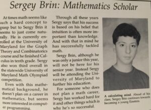 PHOTO Sergey Brin Is A Mathematics Scholar Genius And Couldn't Even Keep His Wife