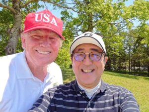 PHOTO Shinzo Abe In Golf Attire Playing A Round With Donald Trump