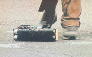 PHOTO Shinzo Abe Shooter Clearly Used A Homeade Gun With Tons Of Black Tape Because Guns Are So Hard To Obtain In Japan