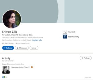 PHOTO Shivon Zilis Has 52K Followers On Linkedin Full Profile