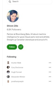 PHOTO Shivon Zillis Has 6.5K Followers On Medium