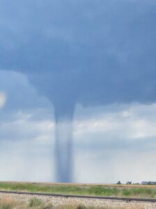 PHOTO Stratton CO Tornado Looked Like A Big D*ck Falling Out Of The Sky Past The Railroad Tracks