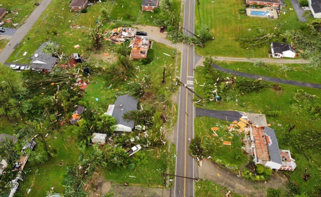 PHOTO Tornado Damage In Goshen Ohio Is Unreal With Houses Leveled All