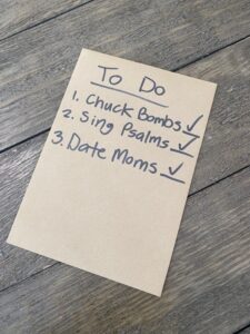 PHOTO Zach Wilson's Daily Checklist Chuck Bombs Sing Psalms Date Moms