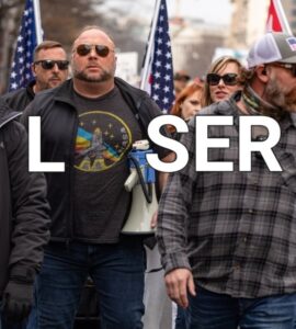 PHOTO Alex Jones With Megaphone Loser Meme