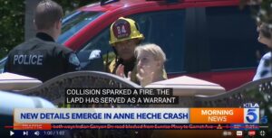 PHOTO Anne Heche Up And Questioning Why Firefighters Were Carting Her Into Ambulance