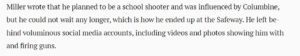 PHOTO Bend Oregon Shooter Ethan Miller Said He Was Influenced By Columbine School Shooter But Couldn't Wait Any Longer To Do An Act Of Violence