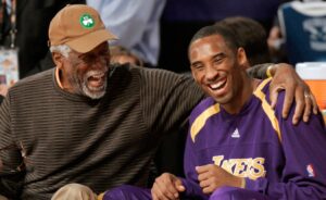 PHOTO Bill Russell Hugging Kobe Bryant