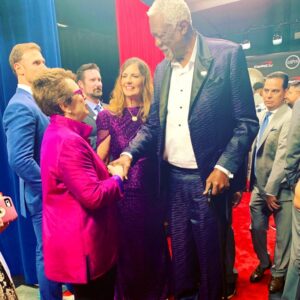 PHOTO Bill Russell Meeting Billie Jean King