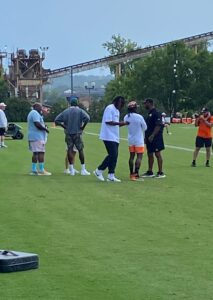 PHOTO Brandon Marshall Was Walking Around Bengals Training Camp On Sunday Like He Was Part Owner Of The Team