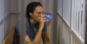 PHOTO Brittney Griner Chugging Bottled Water In Prison Like It's The Last One She Will Get