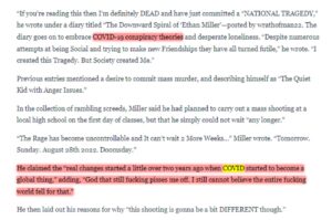 PHOTO Ethan Miller Was A Huge Antivaxer Who Was Brainwashed By Q Believers Conspiracy Theories About COVID