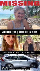 PHOTO Find Kiely Rodni Missing Flier