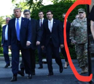 PHOTO General Milley Marching With Trump Because Donald Ordered Him To