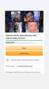 PHOTO GoFundMe For Asherey Ryan's Family Has Reached $102K