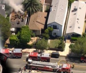 PHOTO It Took 3 Firetrucks To Get Fire Out From Anne Heche Crash And It's No Surprise Heche Has Severe Burns