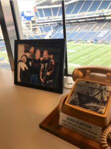 PHOTO John Clayton's Seahawks Tribute In Lumen Field Press Box