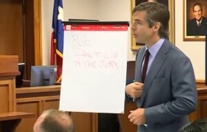 PHOTO Lawyer For The Victims Wrote Rule Don't Lie To The Jury On Whiteboard For Alex Jones