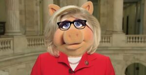 PHOTO Liz Cheney With A Pig Face And Glasses After Losing Wyoming Meme