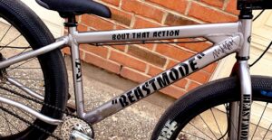 PHOTO Marshawn Lynch Signed Beastmode About That Action Bicycle In Sharpie