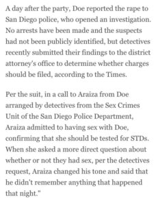 PHOTO Matt Araiza's Victim Reported Rape To San Diego Police A Day After The Party